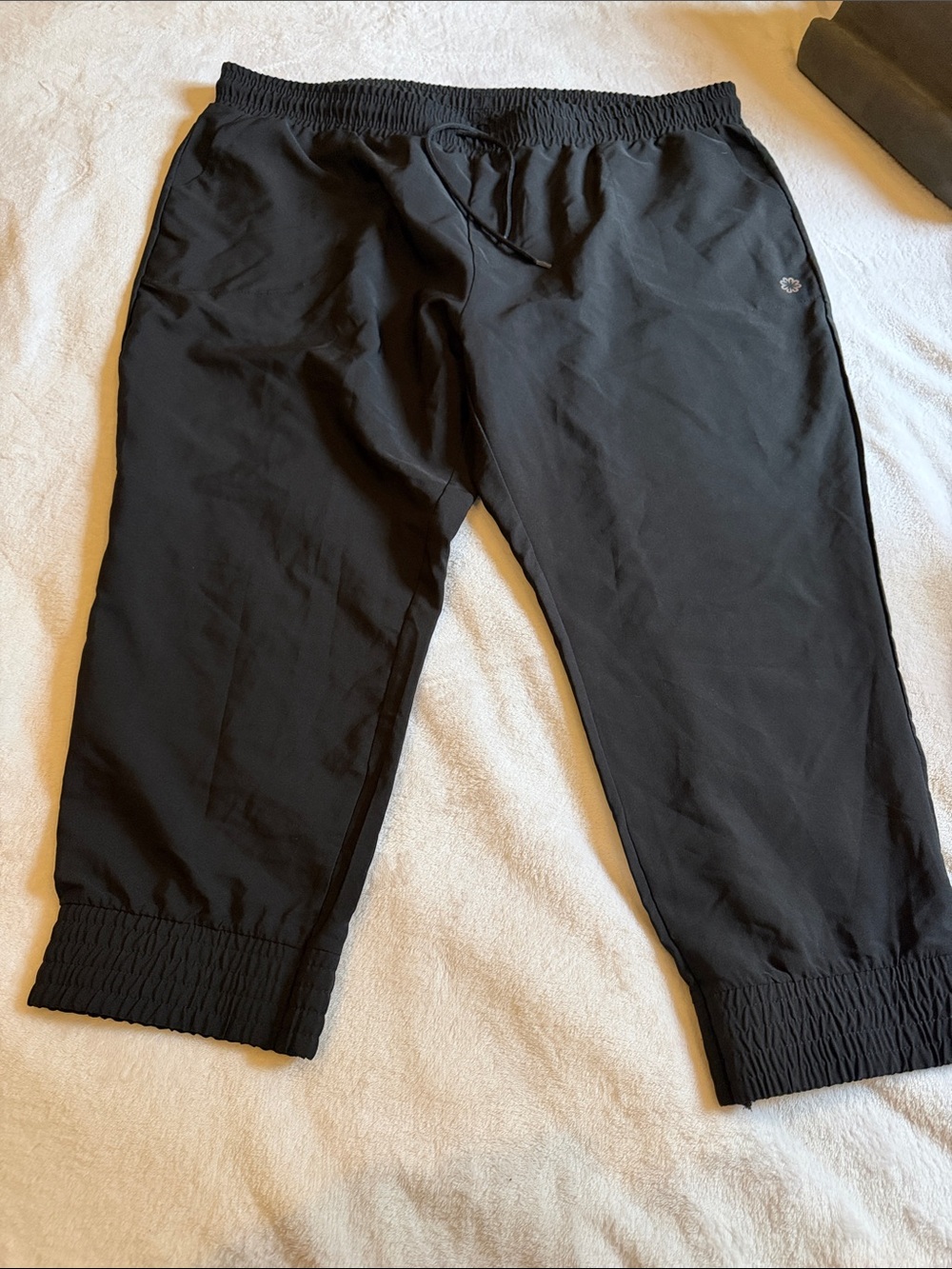 Pro Player Black Elastic Waist Drawcord Pants - 3X